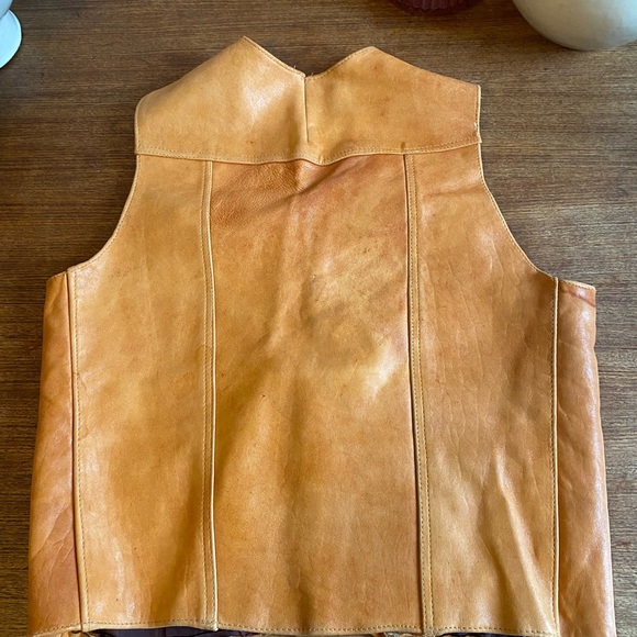 Genuine leather western vest - Picture 4 of 6
